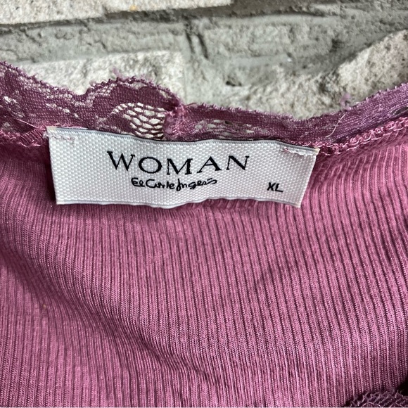 Lace Trim Cami Tank Top Shirt Top - Picture 4 of 6